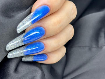 French angedockt, Gel Nägel